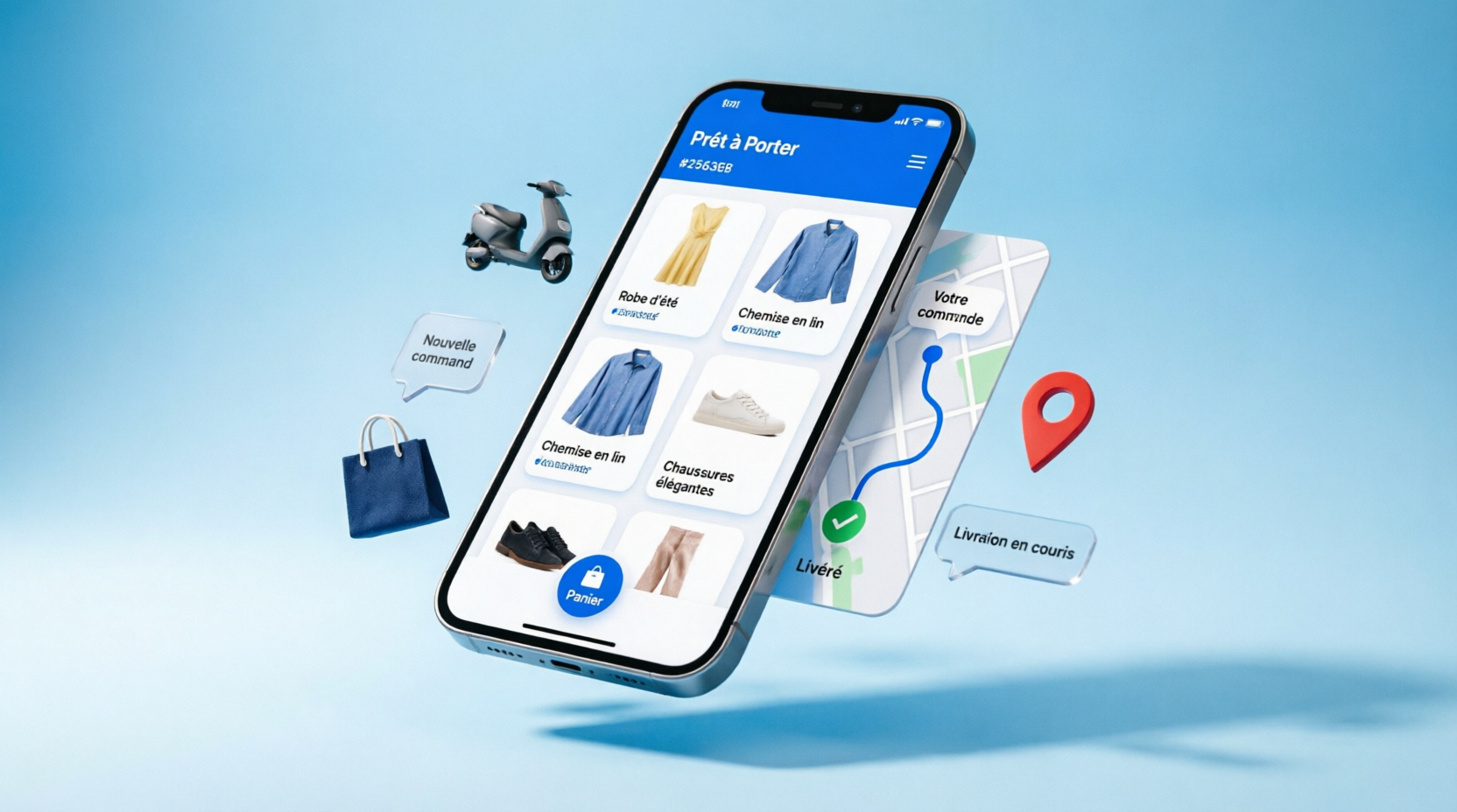 Application mobile Prêt à Porter